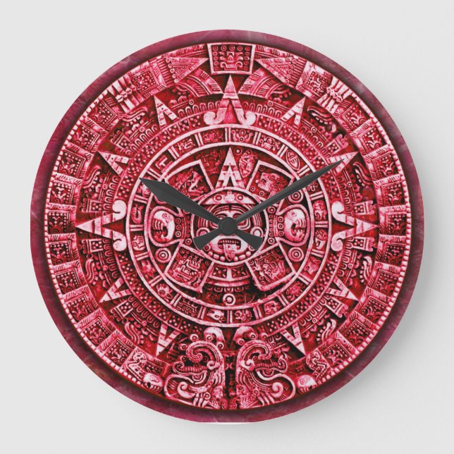 Grande Horloge Ronde Calendrier maya (cadran d'heure de demi-heure) (Recto)