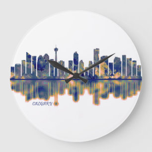 Grande Horloge Ronde Calgary Skyline