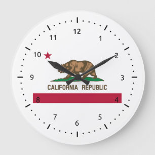 Grande Horloge Ronde California flag, American state flag