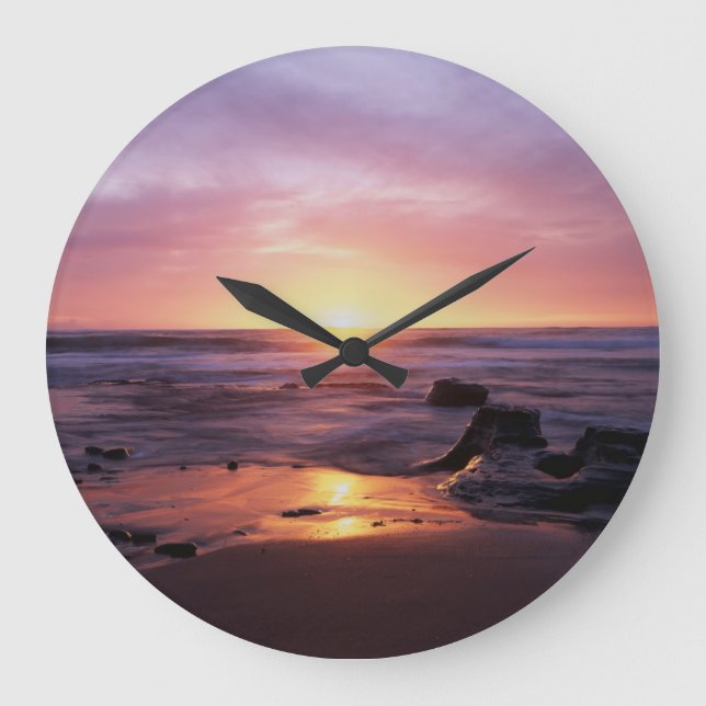Grande Horloge Ronde Californie, San Diego, Sunset Cliffs, Sunset 4 (Recto)