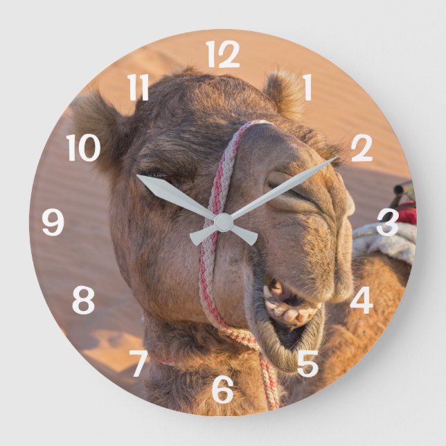 Grande Horloge Ronde Camel amusant (Recto)