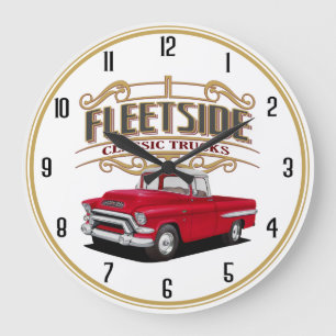Grande Horloge Ronde Camions classiques Fleetside
