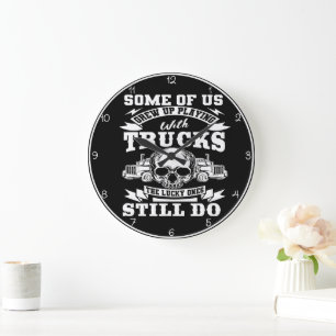 Grande Horloge Ronde Camions : Grandis, Mais Toujours...