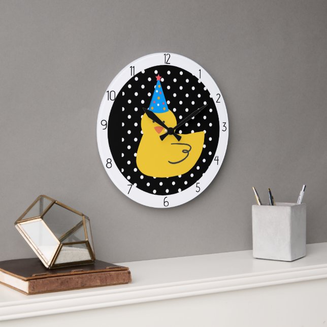 Grande Horloge Ronde canard caneton  (Bureau)