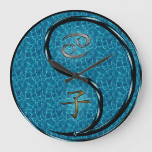 Grande Horloge Ronde Cancer & Rat d'eau