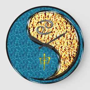 Grande Horloge Ronde Cancer & Singe de Feu