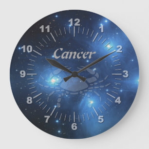 Grande Horloge Ronde Cancer transparent