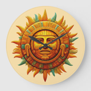 Grande Horloge Ronde Cancun Masque Maya Mexique Voyage