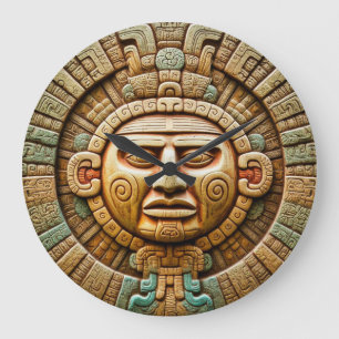 Grande Horloge Ronde Cancun Maya Sun God Mexico Travel