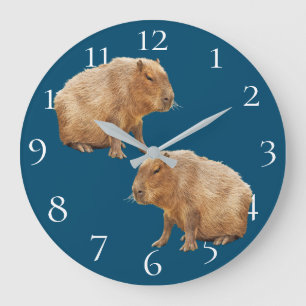 Grande Horloge Ronde Capybara