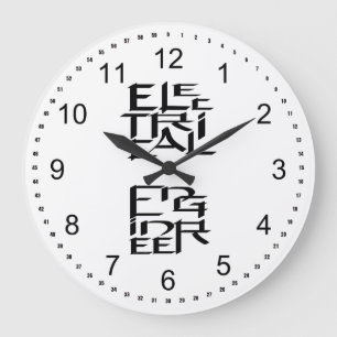 Grande Horloge Ronde Caractère du génie électrique
