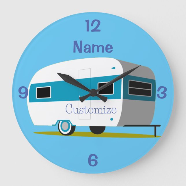 Grande Horloge Ronde Caravan Camper RV Thunder_Cove (Recto)