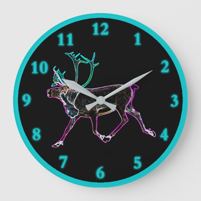 Grande Horloge Ronde Caribou électrique (Recto)