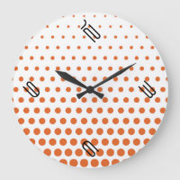 Carotte Orange Polka Dot Blanc Moderne