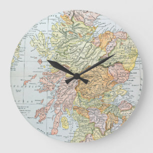 GRANDE HORLOGE RONDE CARTE : ÉCOSSE