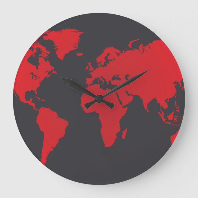 Grande Horloge Ronde Carte mondiale (Recto)