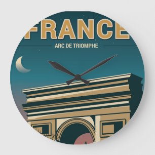 Grande Horloge Ronde Carte postale mondiale