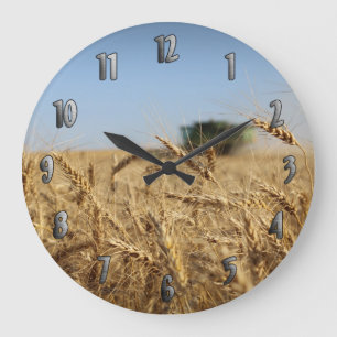 Grande Horloge Ronde Cartel dans le domaine de blé