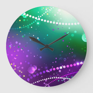 Grande Horloge Ronde Carthagène Solive Purple