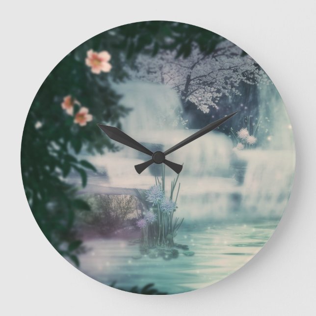 Grande Horloge Ronde Cascade Imaginaire (Recto)