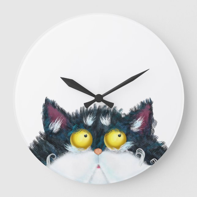 Grande Horloge Ronde Cat eyes looking (Recto)
