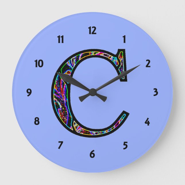 Grande Horloge Ronde Cc Monogramme Illuminé (Recto)