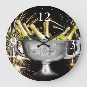 Grande Horloge Ronde Célébration de nouvelle année