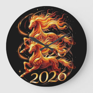 Grande Horloge Ronde Célébrations de l'année chinoise du cheval 2026