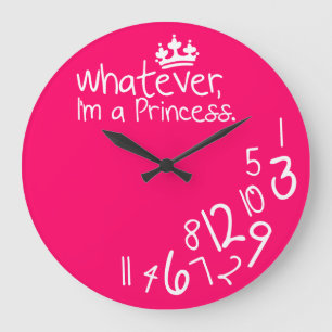 Grande Horloge Ronde Celui qui, je sois une princesse