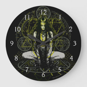 Grande Horloge Ronde Cercles de magie d'enchanteresse du peloton   de
