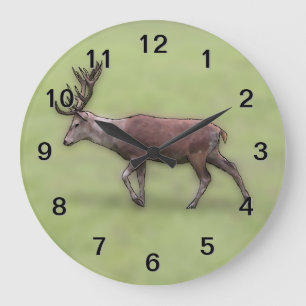 Grande Horloge Ronde Cerf, Art numérique.