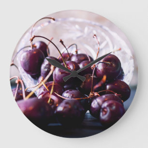 Grande Horloge Ronde Cerises
