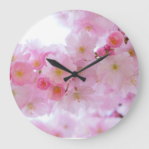 Grande Horloge Ronde Cerisier japonais Baum
