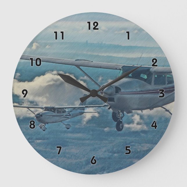 Grande Horloge Ronde Cessna Seattle (Recto)
