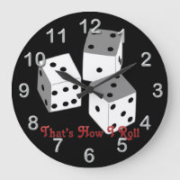 C'est comme ça que je roule - Dice Round Wall Horl