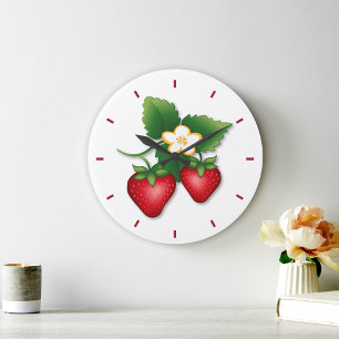 Grande Horloge Ronde C'est le temps de Strawberry Shortcake