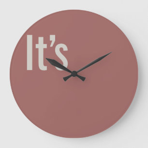Grande Horloge Ronde C'est l'horloge
