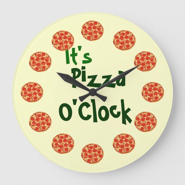Grande Horloge Ronde C'est Pizza O'Clock (Recto)