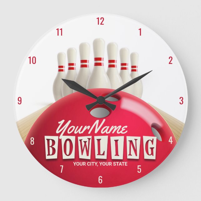 Grande Horloge Ronde Championnat de football américain de bowling (Recto)