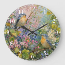 Chants d'oiseaux parmi les fleurs