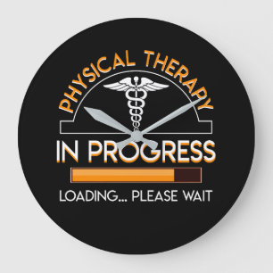 Grande Horloge Ronde Chargement en cours de physiothérapeute