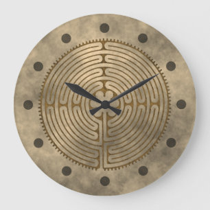 Grande Horloge Ronde Chartres Labyrinthe - Symbole spirituel Antique 1