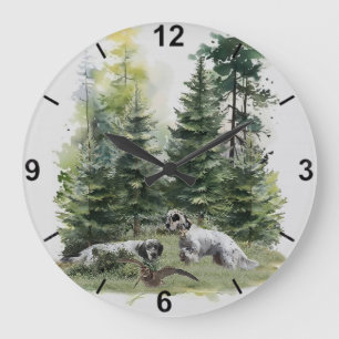 Grande Horloge Ronde Chasse à la bécasse, Chasse à la bécasse, Art
