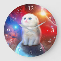 Chat en train de pleurer dans l'espace