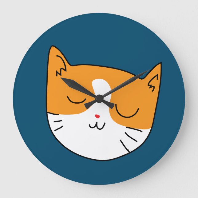 Grande Horloge Ronde Chat mignon (Recto)