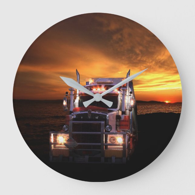 Grande Horloge Ronde Chauffeur de camion (Recto)