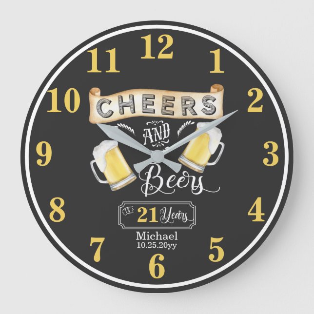 Grande Horloge Ronde Cheers and Beers à 21 ans (Recto)