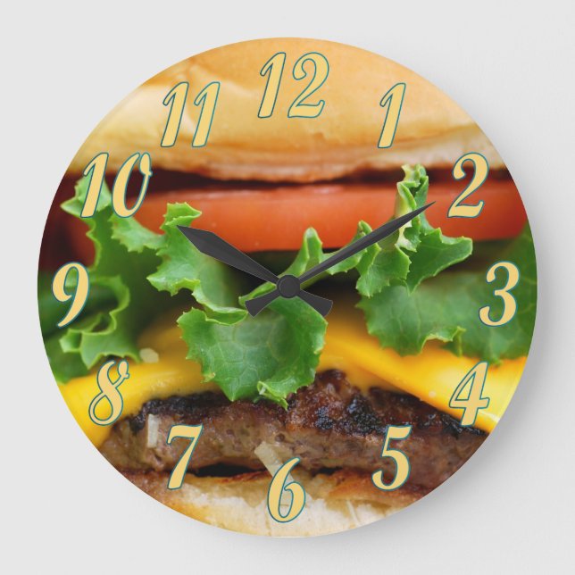 Grande Horloge Ronde Cheeseburger de lard (Recto)