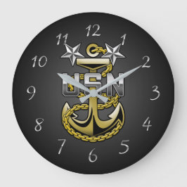 Grande Horloge Ronde Chef Anchor Clock