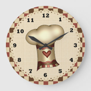 Grande Horloge Ronde Chef Casquette